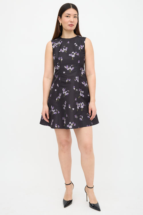 Red Valentino Floral Midi Dress