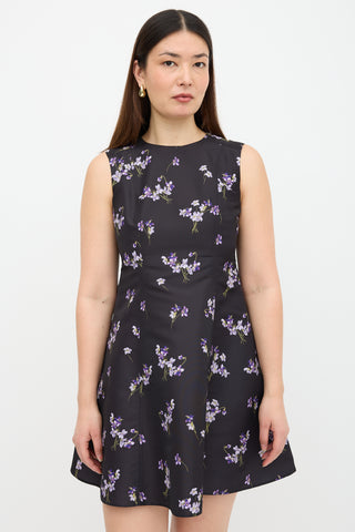 Red Valentino Floral Midi Dress
