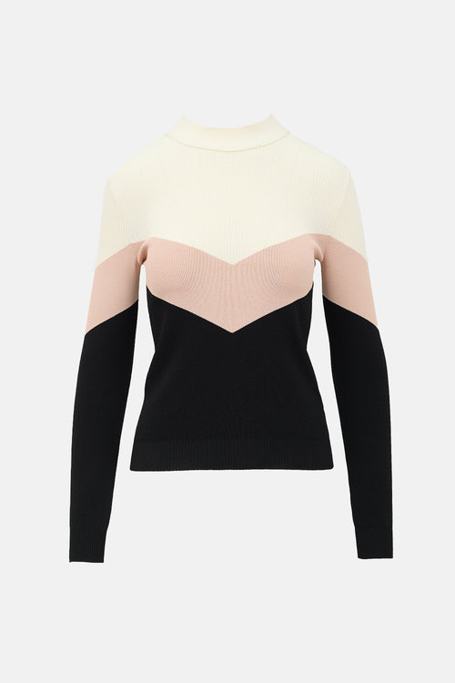 Red Valentino Neck Tie Sweater