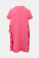 Red Valentino Ruffled Pleated Dress