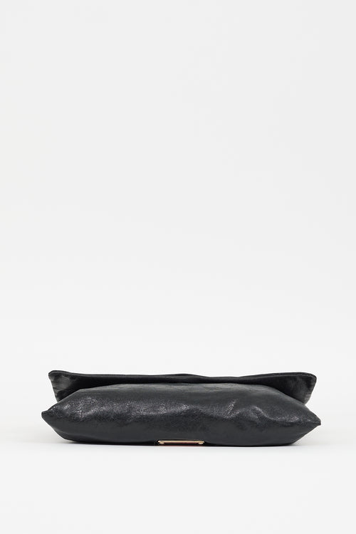 Red Valentino Black Leather Bow Chain Bag