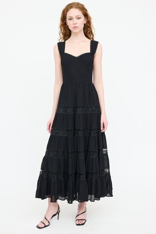 Reformation Lace Tiered Maxi Dress