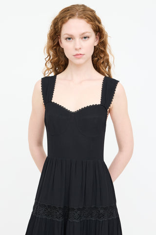 Reformation Lace Tiered Maxi Dress