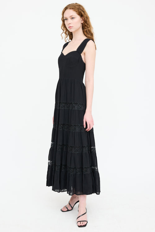 Reformation Lace Tiered Maxi Dress
