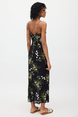 Reformation Black & Multi Floral Dress