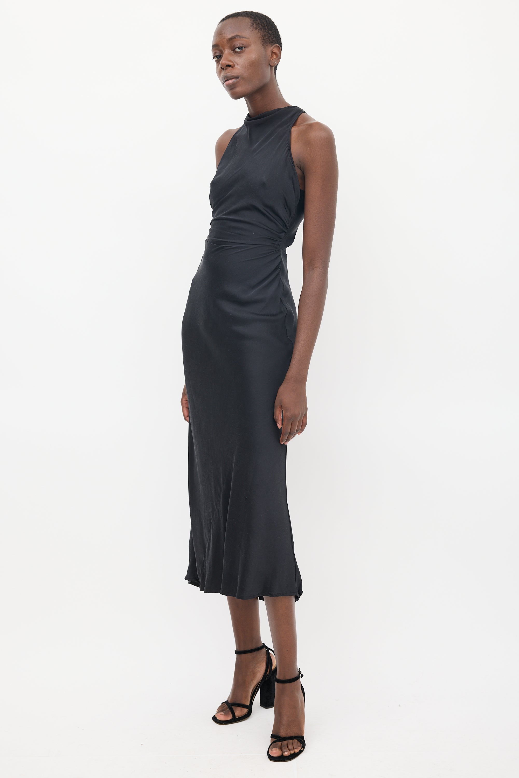 Reformation // Black Silk Cassette Dress VSP Consignment Reformation // Black Silk Cassette Dress VSP Consignment