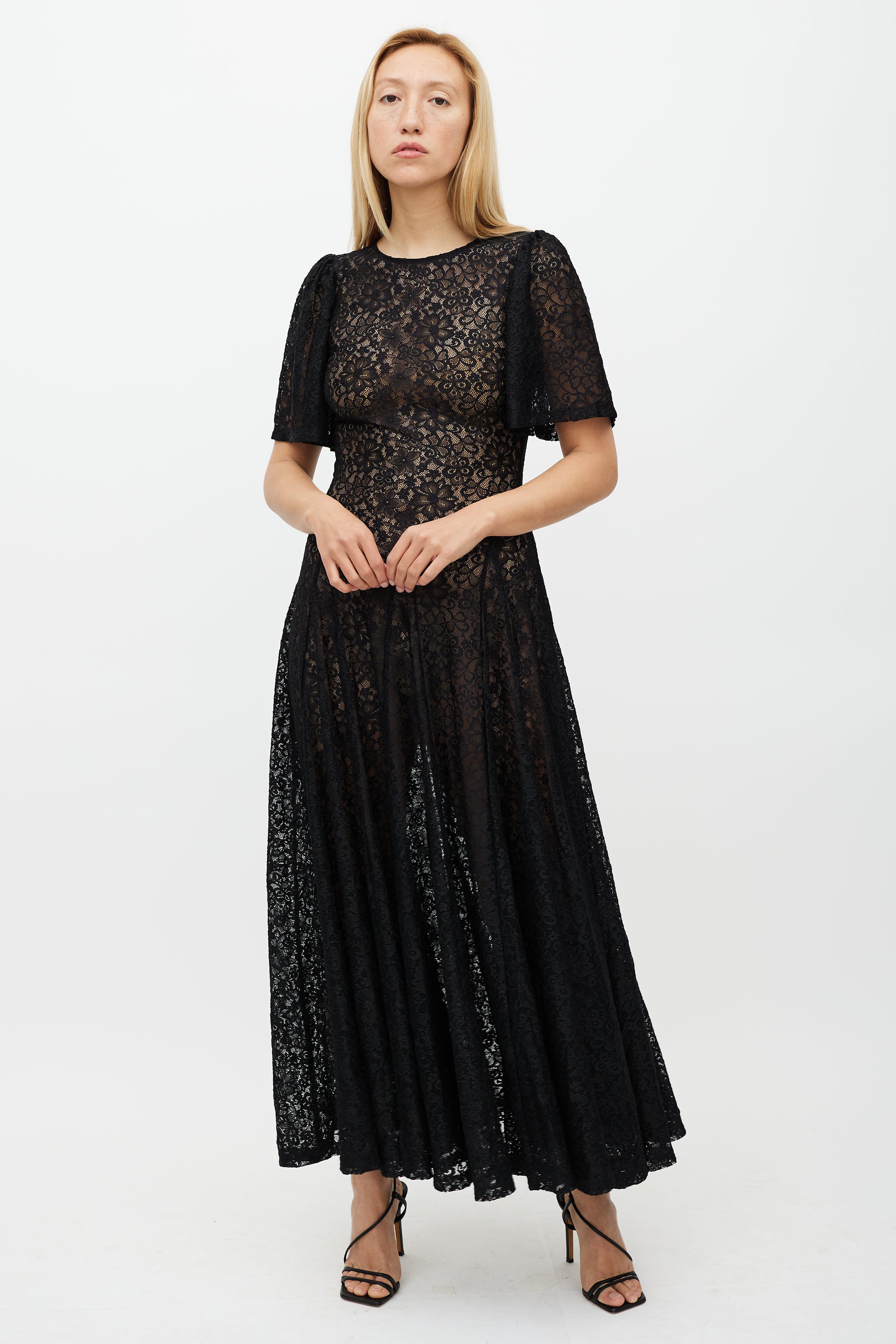 Reformation // Black Waller Lace Dress – VSP Consignment