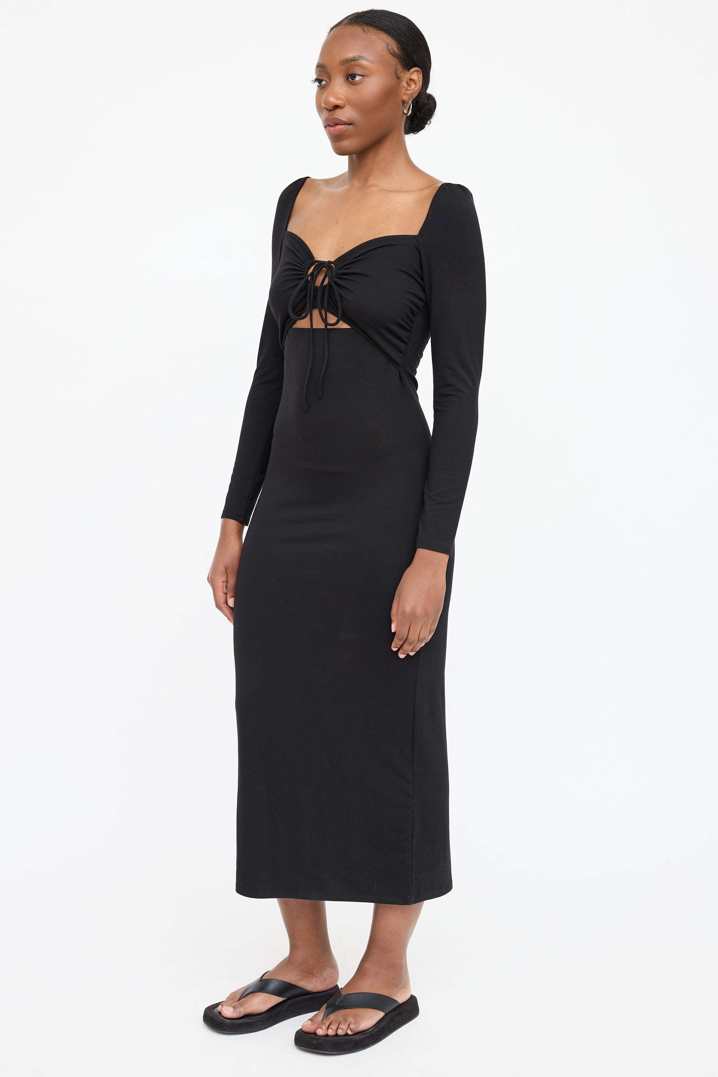 reformation cut out dress Reformation Floral Wellfleet Back Cutout Dress In Piazza