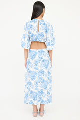 Reformation Floral Cutout Dress