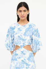 Reformation Floral Cutout Dress