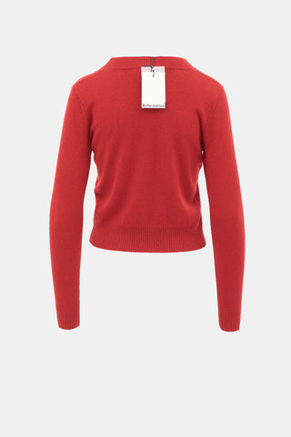Reformation Cashmere Dana Crew Sweater