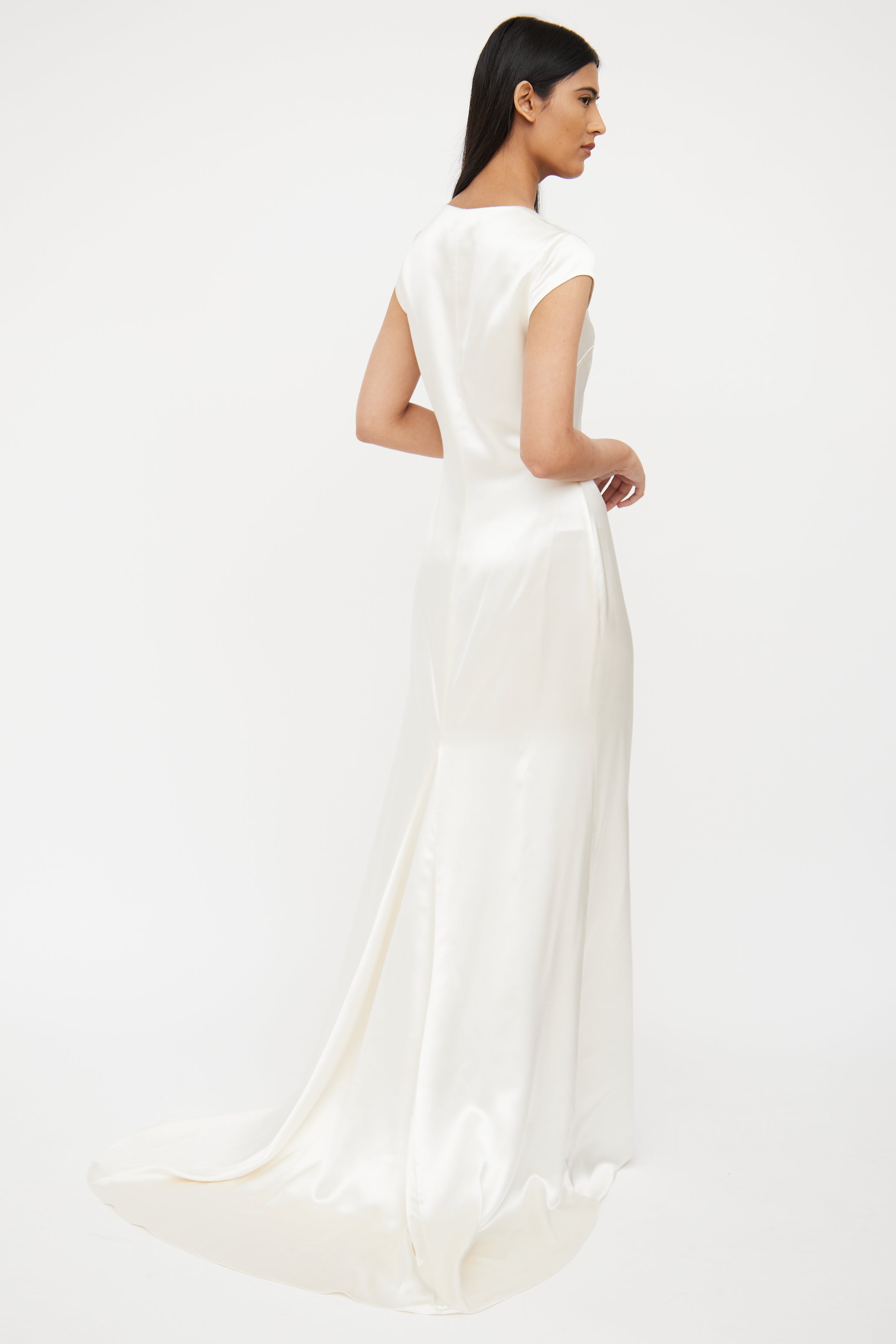 genna silk dress L'AGENCE Kenna Silk Dress In Ivory