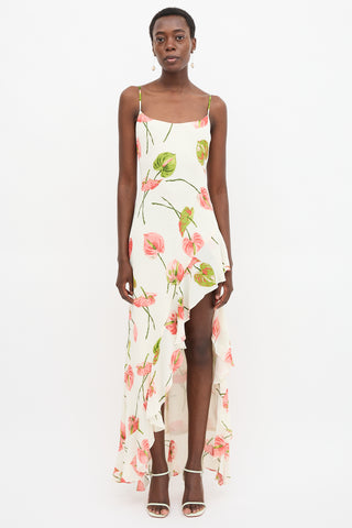 Reformation Crepe Floral Winola Dress