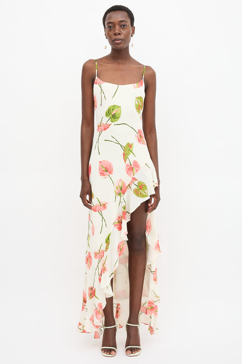 Reformation Crepe Floral Winola Dress