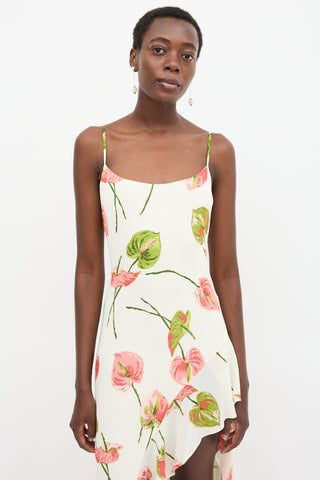 Reformation Crepe Floral Winola Dress