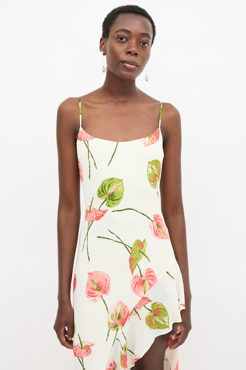Reformation Crepe Floral Winola Dress