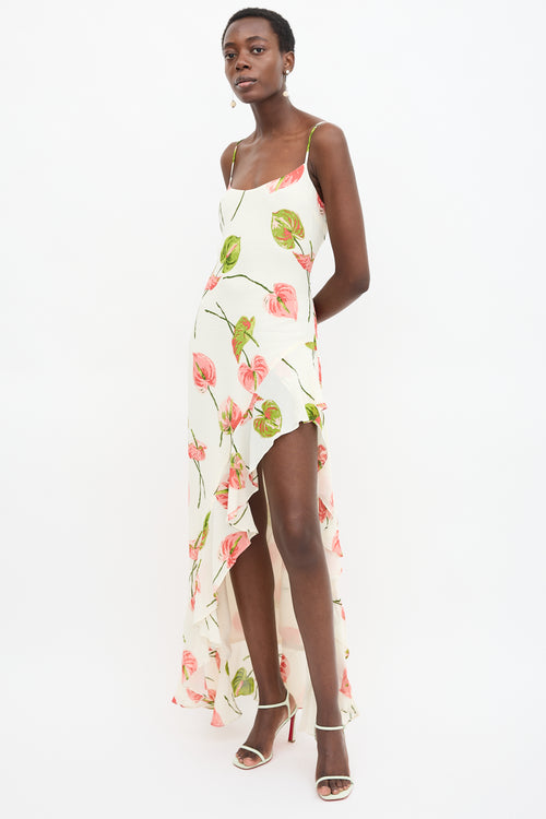 Reformation Crepe Floral Winola Dress