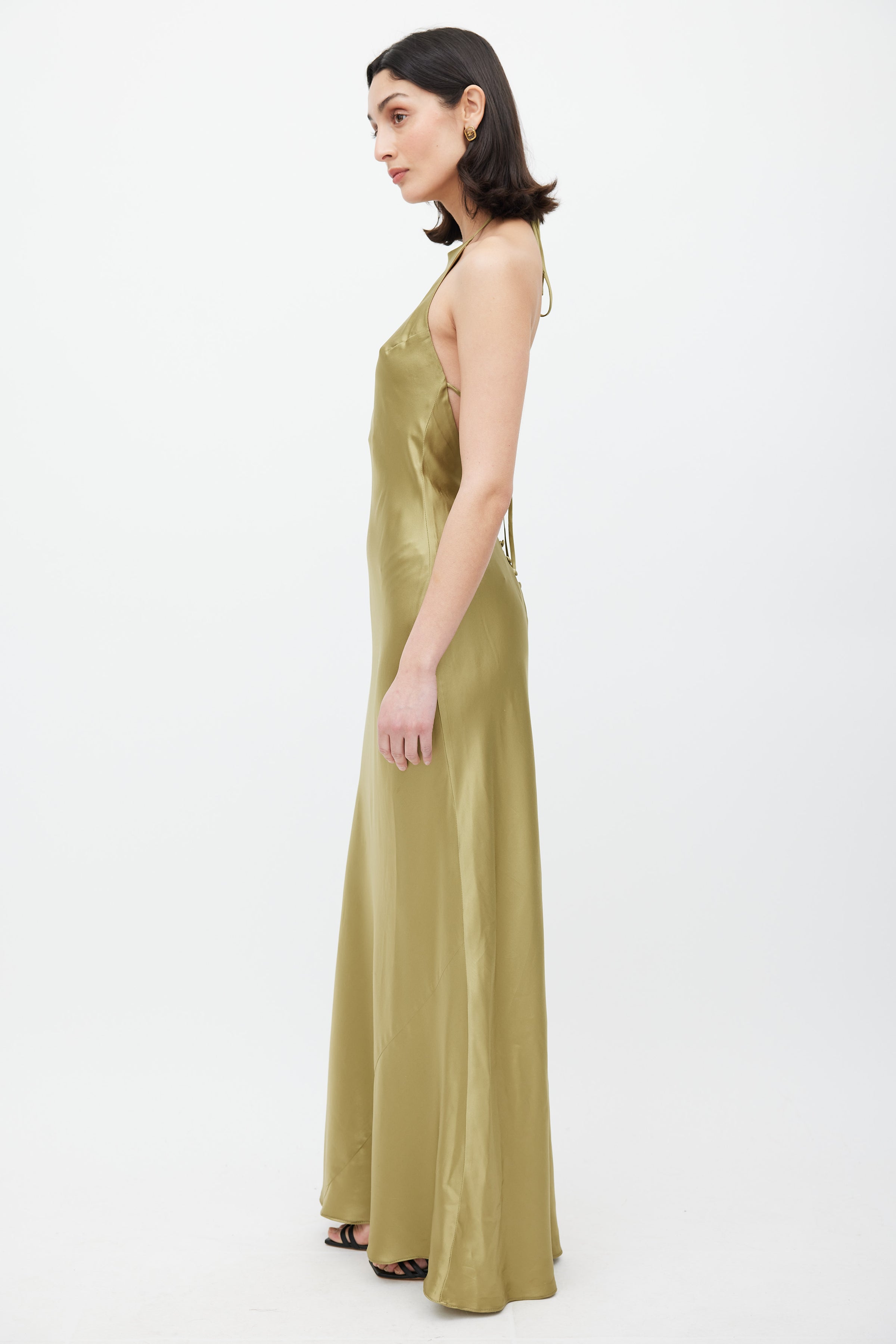 Reformation // Green Silk Jeany Dress VSP Consignment Reformation // Green Silk Jeany Dress VSP Consignment