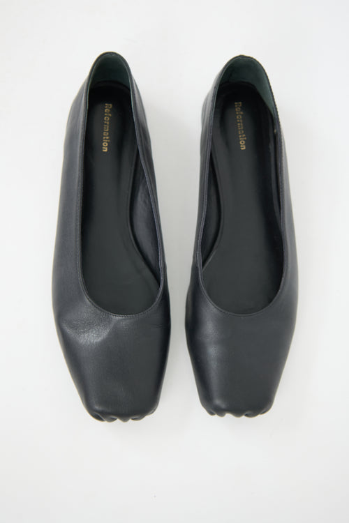 Reformation Leather Ballet Flat