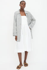 Reformation Linen Stripe Irene Jacket
