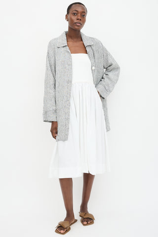 Reformation Linen Stripe Irene Jacket
