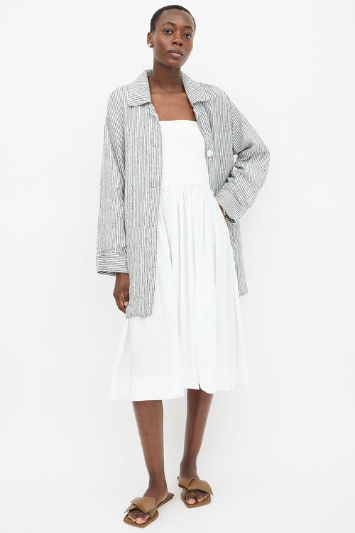 Reformation Linen Stripe Irene Jacket