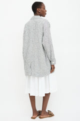Reformation Linen Stripe Irene Jacket