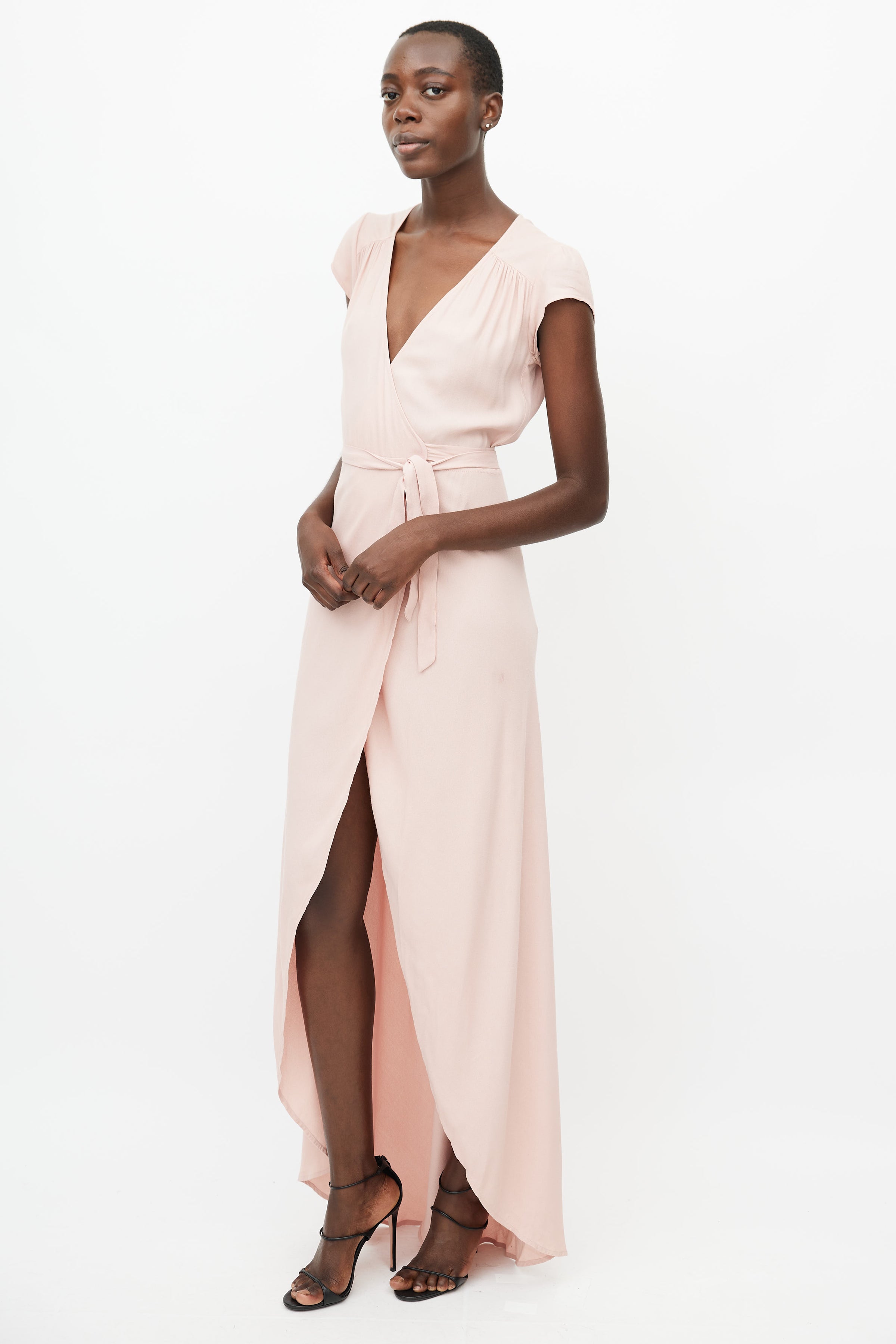 Reformation // Pink Wrap Maxi Dress VSP Consignment Reformation // Pink Wrap Maxi Dress VSP Consignment