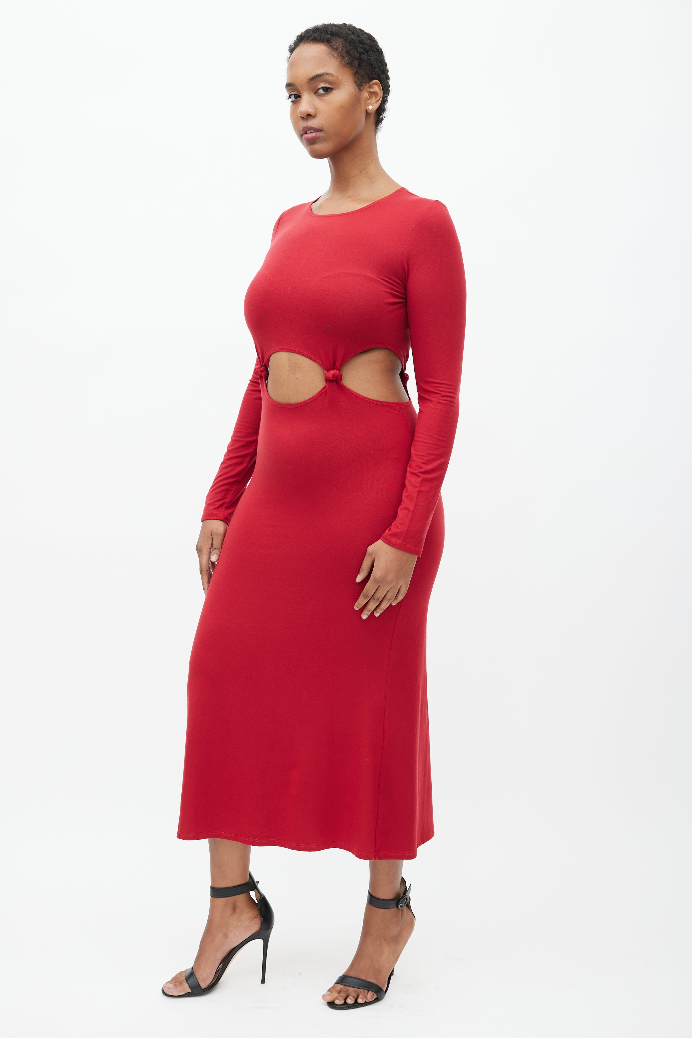 Reformation // Red Via Knit Cut Out Dress – VSP Consignment Reformation // Red Via Knit Cut Out Dress – VSP Consignment