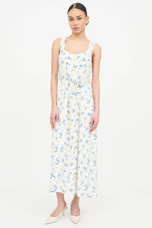 Reformation Floral Sleeveless Dress