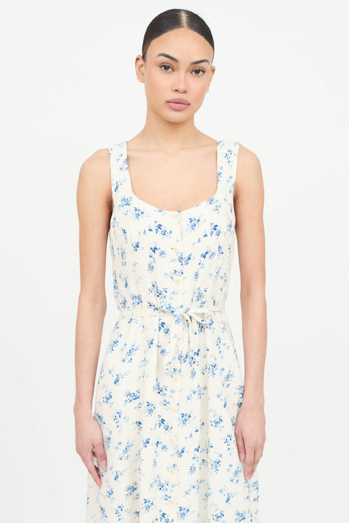 Reformation Floral Sleeveless Dress