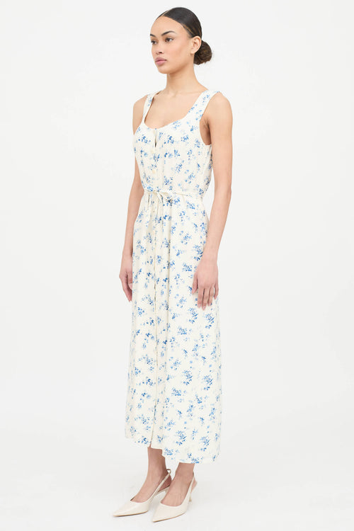 Reformation Floral Sleeveless Dress