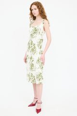 Reformation Floral Ruffled Tie Dress
