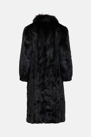 VSP Archive Shawl Collar Fur Coat