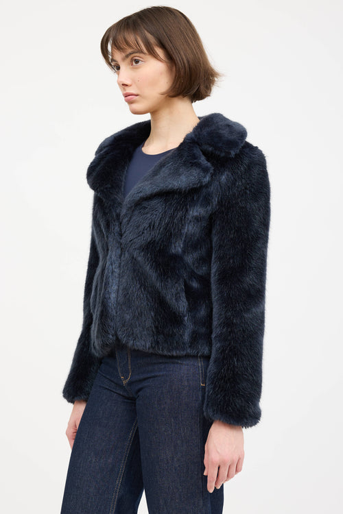 Reiss Faux Fur Collared Jacket