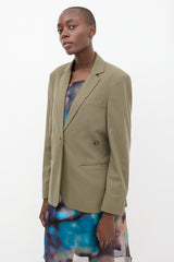Remain Birger Christensen Green Darla Structured Blazer