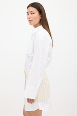 Remain Birger Christensen White & Cream Layered Suiting Dress