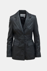 Remain Birger Christensen Leather Three Button Blazer