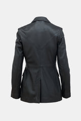 Remain Birger Christensen Leather Three Button Blazer