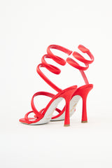 Rene Caovilla Satin Bulgari Wrap Heel