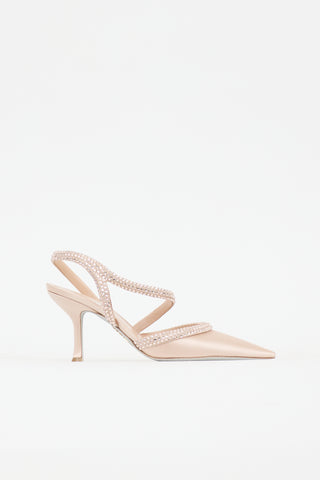 Rene Caovilla Satin lidia Embellished Pump