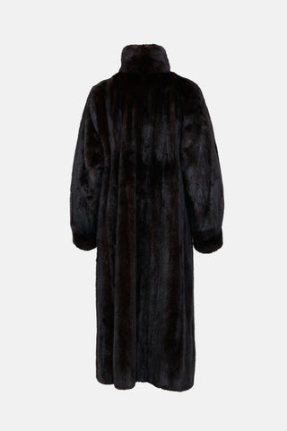 VSP Archive Long Panelled Fur Coat