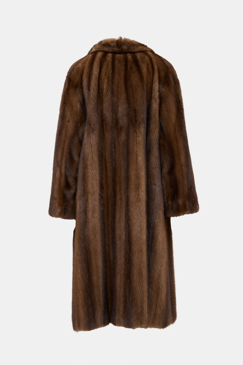 VSP Archive Panelled Raglan Fur Coat