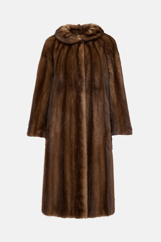 VSP Archive Panelled Raglan Fur Coat