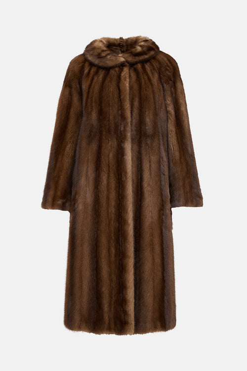 VSP Archive Panelled Raglan Fur Coat