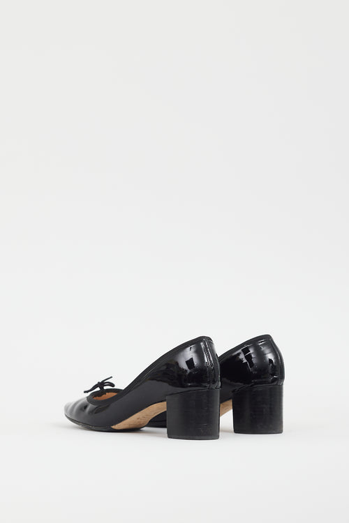 Repetto Black Patent Camille Leather Ballet Heel