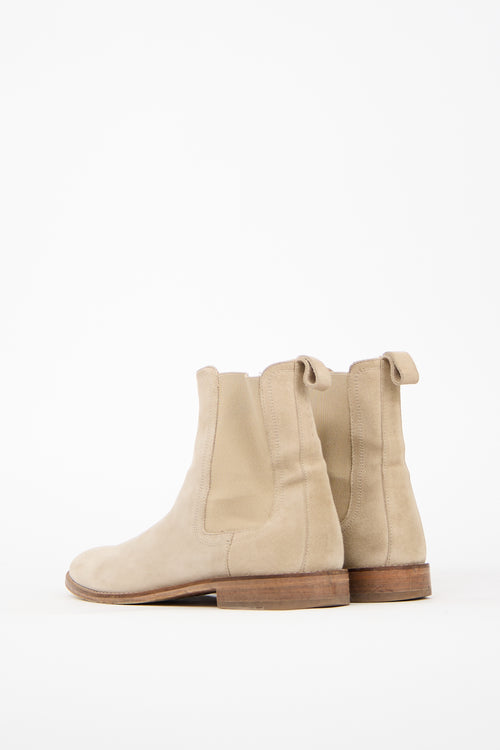 Represent Beige Suede Chelsea Boot