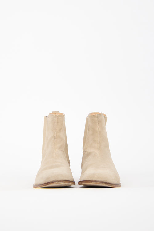 Represent Beige Suede Chelsea Boot