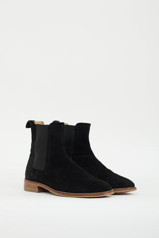 Represent Black Suede Chelsea Boot