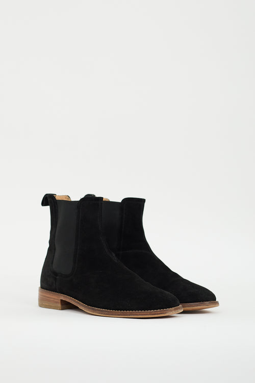 Represent Black Suede Chelsea Boot